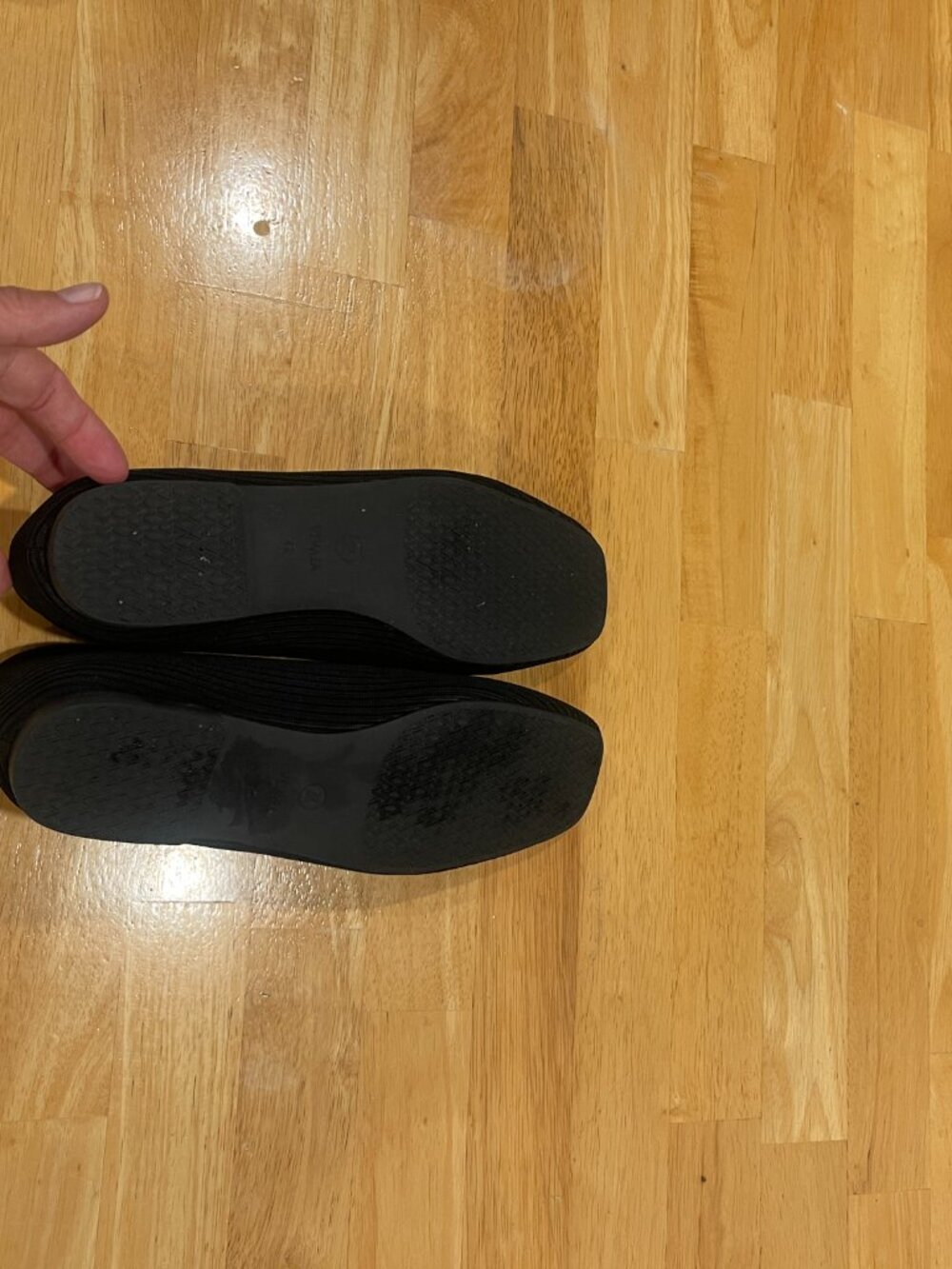 VIVAIA Black Margot Walker V-Cut Square-Toe Flats EUC - Size 42 (US 11) - Picture 4 of 6